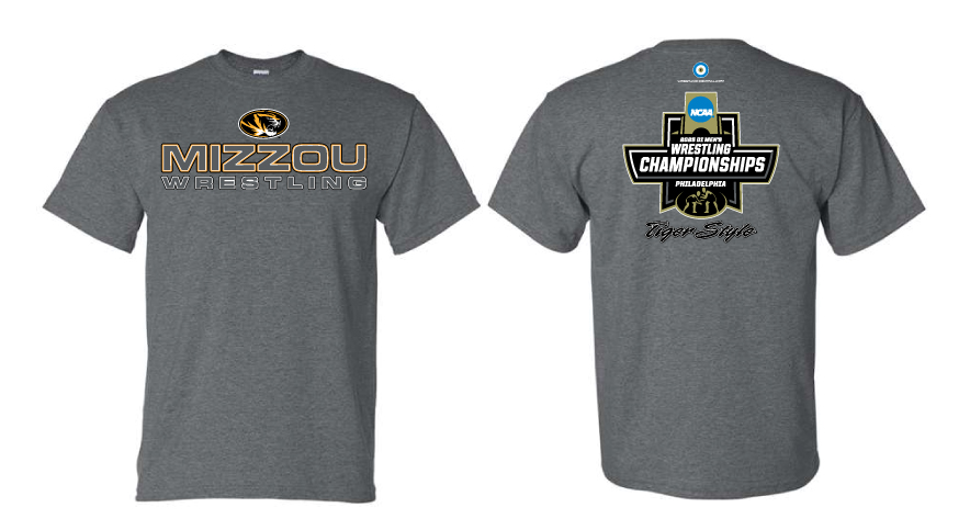 NCAA MIZZOU Wrestling / 2025 PA S/S T-Shirt, color: Dark Grey